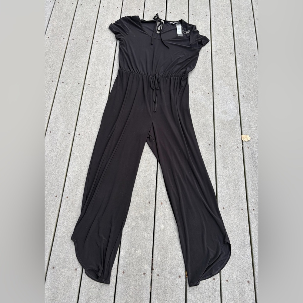 🆕 Nik And Nash Black Short Sleeve Pants Jumper Size XL